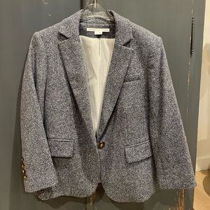 Veronica Beard Denim Schoolboy Dickey Blazer Size 6